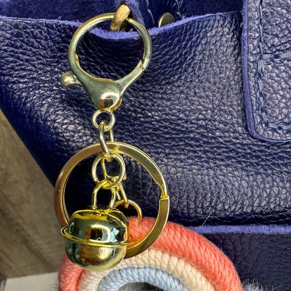 Macrame Rainbow Purse Charm Macrame Keychain NeW FAST SHIP Bag Flair - Picture 4 of 4